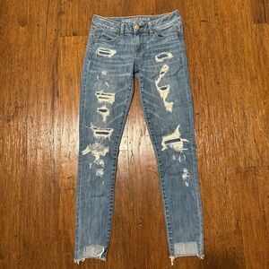 American eagle ripped jeans